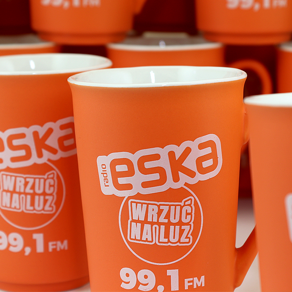 Kubek z nadrukiem ceramicznym Radio ESKA